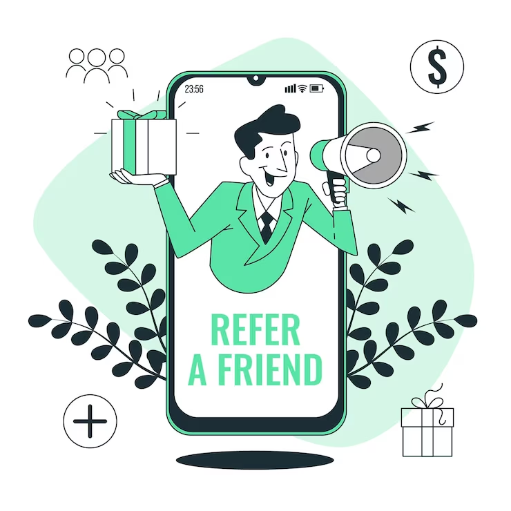 Ask current customers for referrals
